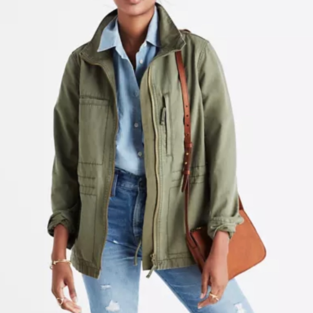 Madewell Khaki Green Utility Jacket